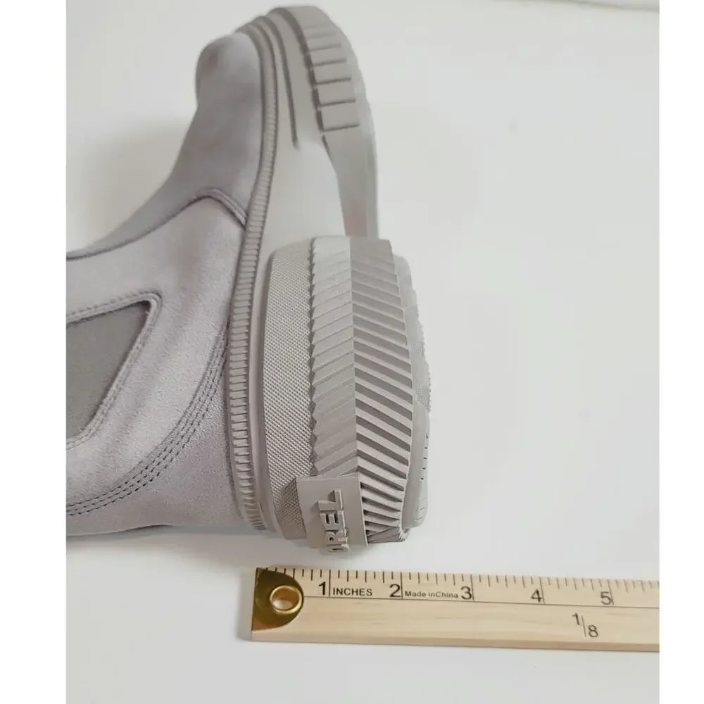 SOREL Ona Ave WP Chelsea Boot in Chrome Grey, sz 9
